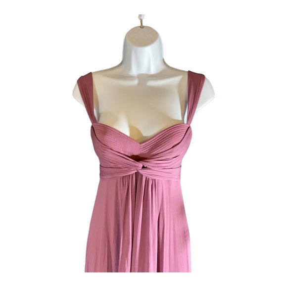 BCBGMAXAZRIA Grecian styled formal gown, Grape color, Size S - Picture 2 of 6